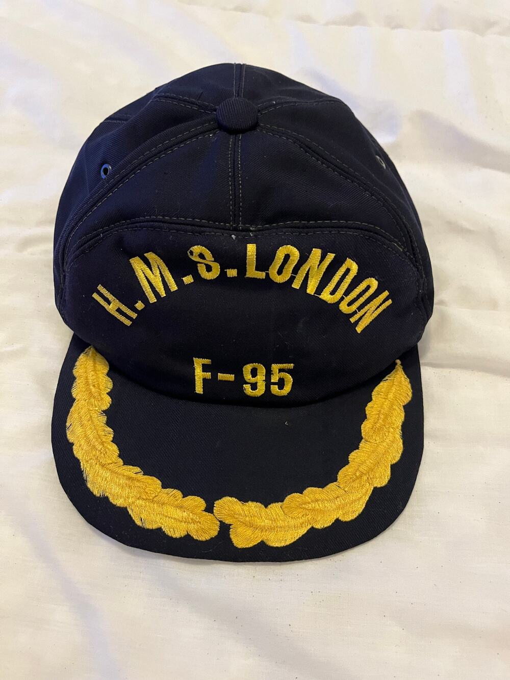 HMS London F - 95 hat Cap Vintage Navy